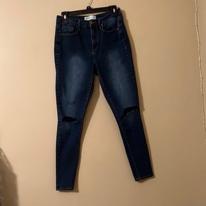 ripped jeggings